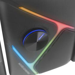Colunas de som pretas | Mars Gaming MS-H21 | 35W | 2.1