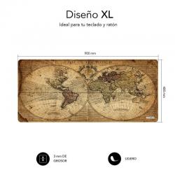 Tapete de Rato Subblim Vintage World XL | 900 x 400 x 3 mm online