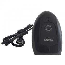 Leitor de código de barras 1D Approx | USB | Inclui suporte