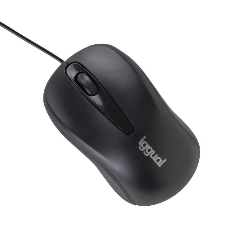 Comprar RATO IGGUAL IGG318867 | BÁSICO | ÓPTICO | 800 DPI | COM FIO | AMBIDESTRO | NEGRO