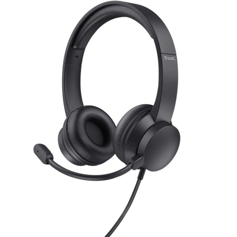 Comprar AUSCULTADORES TRUST HS-201 | MICROFONE | USB | PRETO