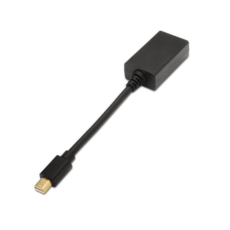Cable Conversor Aisens A125-0137/ Mini DisplayPort Macho - HDMI Hembra/ 15cm/ Negro Cable Conversor Aisens A125-0137/ Mini DisplayPort Macho - HDMI Hembra/ 15cm/ Negro