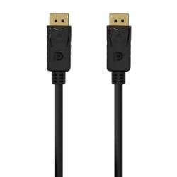Comprar Cabo DisplayPort 1.2 4K Aisens A124-0548 | DisplayPort Macho - DisplayPort Macho |5W | 2300Mbps | 50cm | Preto