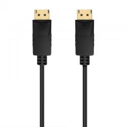 Cable DisplayPort 1.2 CCS 4K Aisens A124-0739/ DisplayPort Macho - DisplayPort Macho/ Hasta 5W/ 2300Mbps/ 1.5m/ Negro