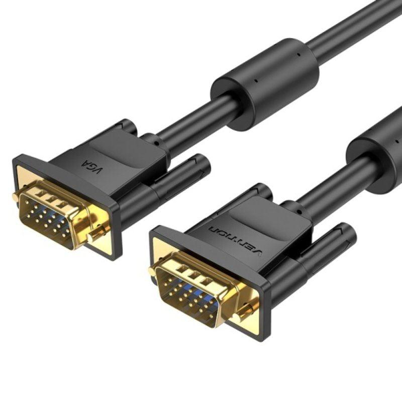 Cable SVGA Vention DAEBF/ VGA Macho - VGA Macho/ 1m/ Negro Cable SVGA Vention DAEBF/ VGA Macho - VGA Macho/ 1m/ Negro